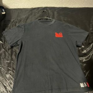 Classic Black Tee with Red Graphic